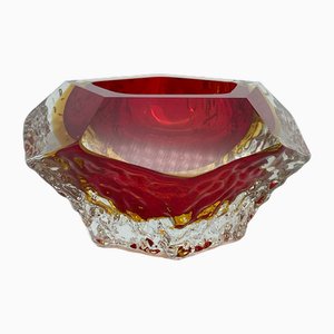 Vintage Glass Bowl by Luigi Mandruzzato for Made Murano Glass, 1960s