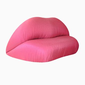 Sweet Pink Lips Sofa in the style of Dali, 1998