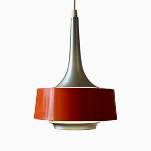 Lampada da soffitto in metallo arancione e argento di Philips