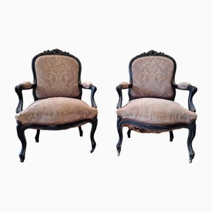 Set of Beech Armchairs
