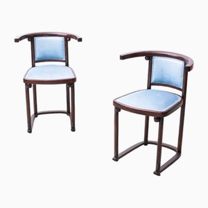 Secessionistische Sessel von Josef Hoffmann für Thonet, 1920er, 2er Set