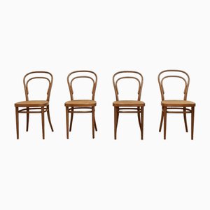 214 R Chairs by Michael Thonet/Paul Stanoβek for Thonet, 1960s, Set of 4