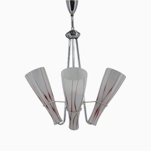 Czechoslovakian Glass Chandelier, 1970s