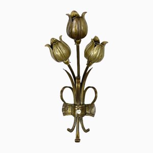 Lámpara de pared de teatro floral italiana de Gio Ponti, años 70