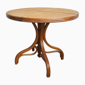 Dining Table with Cane Top attributed to Mundus, Former Yugoslavia, 1960s