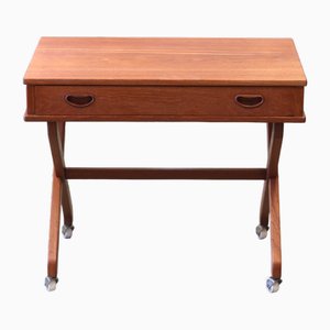 Dänischer Teak Nähtisch mit Schublade, 1960er