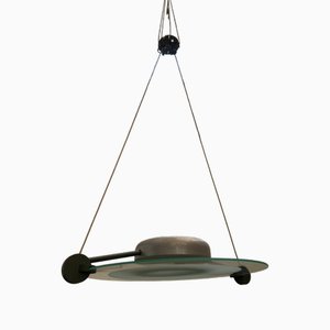 Lampadario Cyclos di Michele De Lucchi per Artemide, anni '80