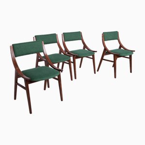 Polish Ski Jumper Dining Chairs from Zamojska Furniture Factory, 1970s, Set of 4