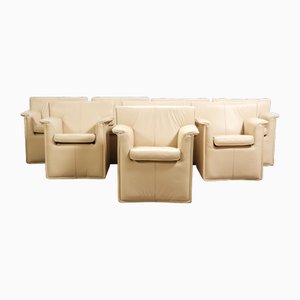 Office Chairs Lauriana by Afra and Tobia Scarpa B&b Italia for B&b Italia / C&b Italia, 1970s, Set of 8