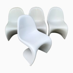 Sillas S de Verner Panton para Herman Miller, años 70. Juego de 4