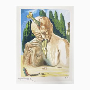 Salvador Dali, The Logician Devil from the Divine Comedy, 1960s, Woodcut