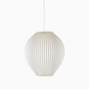 Lars Schiøler zugeschriebene dänische Pearl Shade Hängelampe für Hoyrup, 1960er