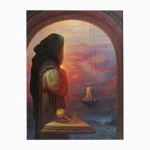 Igor Maikov, Una dedica al cuore, 1996, Olio su tela