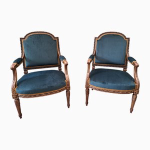 Französische Napoleon Sessel, 1890er, 2er Set