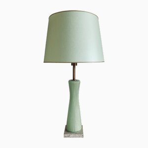Mid-Century Modern Green Murano Glass Table Lamp from Barovier & Toso, 1940s