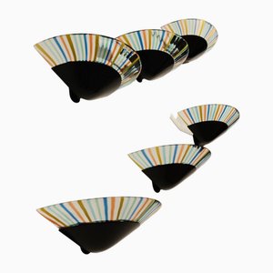 Wall Lights by Mauro Marzollo for Itre, 1980s, Set of 6