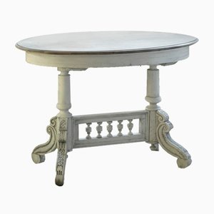 Mesa de centro de salón ovalada, década de 1800