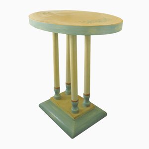 Table d'Appoint Art Déco Peinte à la Main, 1930s