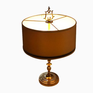 French Bouillotte Lamp in Brass, 1950s