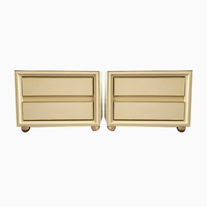 Italienische Vintage Nachttische, 1970er, 2er Set