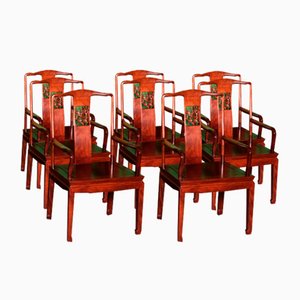 Chinese Ming Style Armchairs in Rosewood, Set of 8