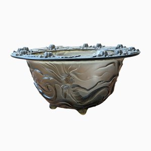 Art Deco Mermaid Cup in Satin Glass