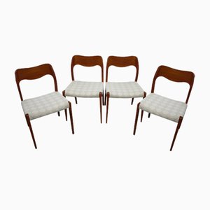 Model 71 Chair by Niels Otto Møller from J.L. Møllers, Denmark, 1960s, Set of 4