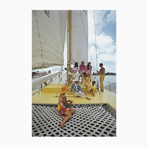 Slim Aarons, a Colorful Crew, Estate Stamped Fotodruck