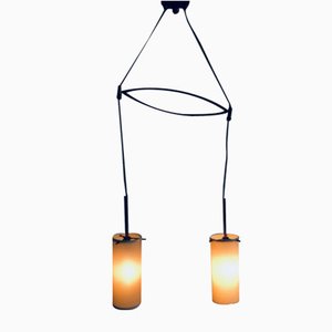 Double Pendant Lamp from Rotaflex, 1950s