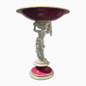 19th Century Porcelain Figural Tazza Fruit Vase from Royal Copenhagen