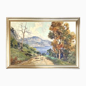 Ilio Giannaccini, Landscape, Mid-20th Century, Oil on Canvas, Framed
