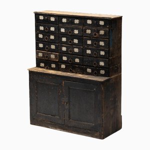 French Popular Work Apothecary Cabinet