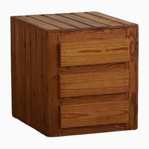 Freistehende Vintage Kommode aus Kiefernholz, 1950er