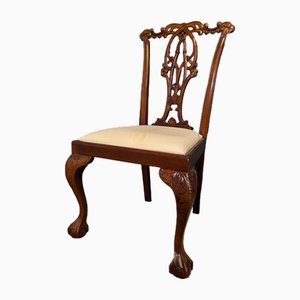 Sedia da pranzo in mogano in stile Chippendale