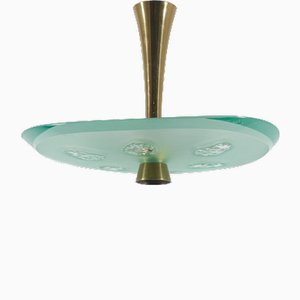 Mod. 1748 Hanging Light attributed to Max Ingrand for Fontana Arte, Italy, 1957