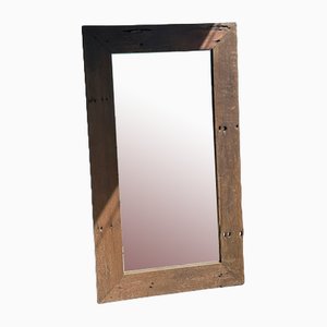 Brutalist Ironwood Frame Mirror