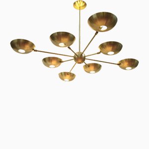 Orbitale Grand Planetario Brass Chandelier by Silvio Piattelli