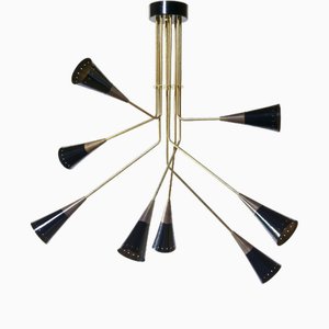 Fascino Multi Stemmed Brass Chandelier