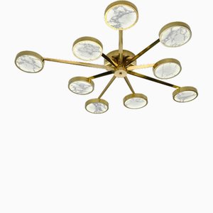 Constellation Asymmetrical Flush Chandelier by Silvio Piattelli