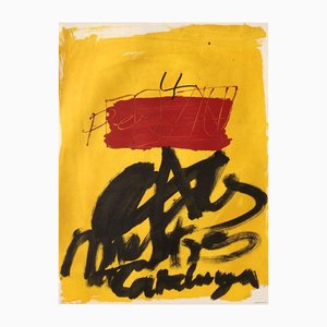 Expo 72 : Affiche Al Mestres de Catalunya par Antoni Tàpies