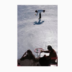Slim Aarons, Skating Waiter, Limited Edition Estate Stamped C-type Print, 1960s