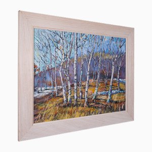 English Artist, Woodland Landscape, Oil on Canvas, Framed