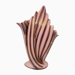 Pink and Gold Vase by Sicas, Italy, 1960s