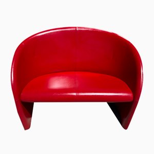 Red Sofa by Massimo and Lella Vignelli for Poltrona Frau, 1989
