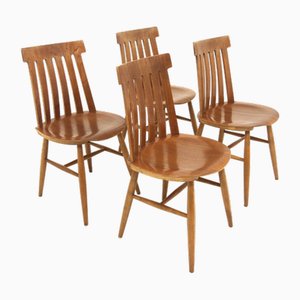 Teak Side Chairs by Jan Hallberg for Edsby Verken, Sweden, 1960s, Set of 4