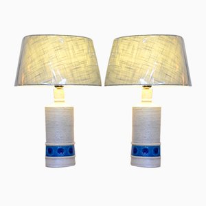 Mid-Century Tischlampen von Aldo Londi für Bitossi, 1970er, 2er Set