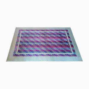 Italian Geometric Wool Rug by Missoni for T& J Vestor, 1980s