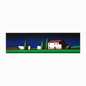 Tino Stefanoni, Tre cipressi, 2000, Serigrafia