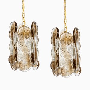 Petite Murano Citrus Glass Pendant Light attributed to Kalmar, Austria, 1970s