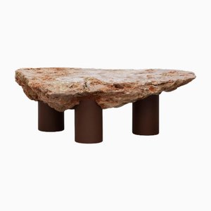 Meulière Stone Coffee Table by Frédéric Saulou